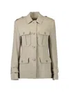 Antonelli Eve Button-up Jacket In Neutral