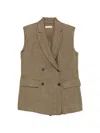 Antonelli 페르난도 헤링본 베스트 In Brown