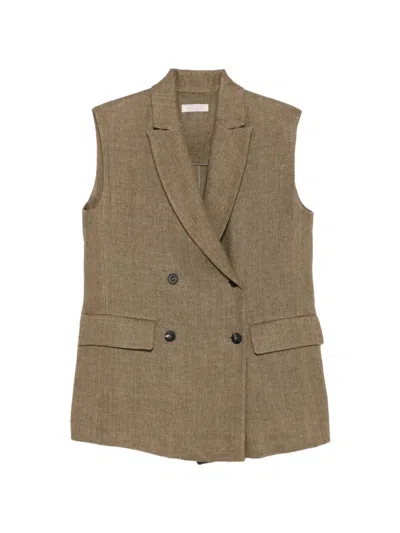 Antonelli 페르난도 헤링본 베스트 In Brown