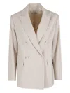 Antonelli Fiesta Button-up Blazer In Neutral