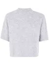 Antonelli High-neck Alpaca Sweater In Gray