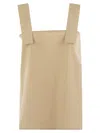 Antonelli Cotton Flared Top In Beige