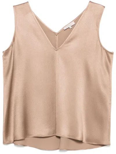 Antonelli Firenze Beige V-neck Top