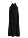 Antonelli Black Silk Blended Midi Dress