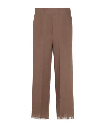 Antonelli Firenze Brown Linen Pants