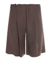 Antonelli Brown Linen Shorts