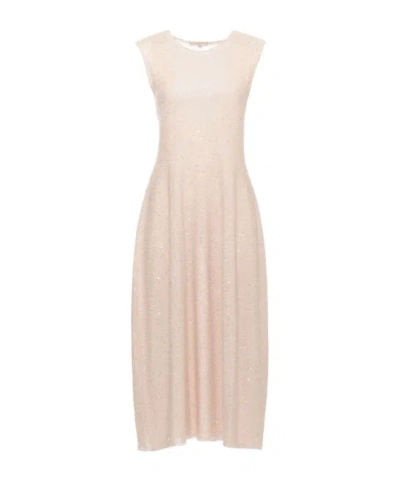 Antonelli Firenze Dafne Sequinned Midi Dress In Neutral