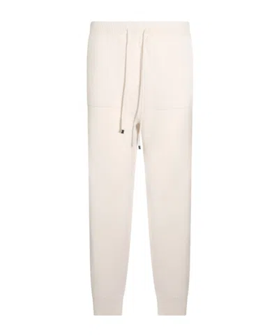 Antonelli Firenze Drawstring Knitted Trousers In Brown