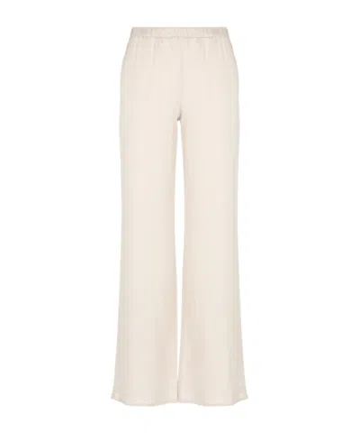Antonelli Elastic Waist Casual Pants In White