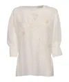 Antonelli Embroidered Pattern Blouse In Neutral