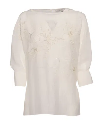 Antonelli Firenze Embroidered Pattern Blouse