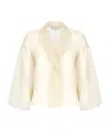 Antonelli Firenze Emma Sheer Jacket In Neutral