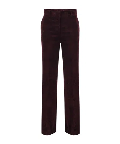 Antonelli Firenze Fine Corduroy Straight-leg Pants In Black