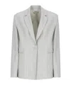 Antonelli Grey Viscose And Linen Gaia Jacket In Gray