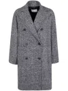 Antonelli Glen-plaid Double-breasted Coat In Gray