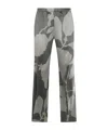 Antonelli Abstract-pattern Print Trousers In Gray