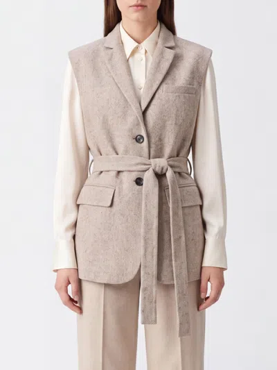 Antonelli Firenze Jacket Woman Color Beige In Neutral