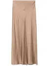Antonelli 'ossidiana' Maxi Skirt In Beige In Light Brown