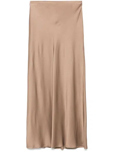 Antonelli Firenze Light Brown Ossidiana Maxi Skirt
