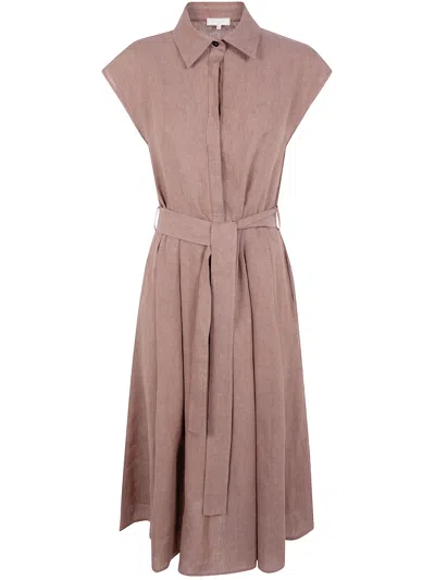 Antonelli Firenze "linda" Midi Dress In Brown