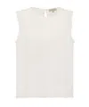 Antonelli Firenze Adrien Linen Sleeveless Jumper In White