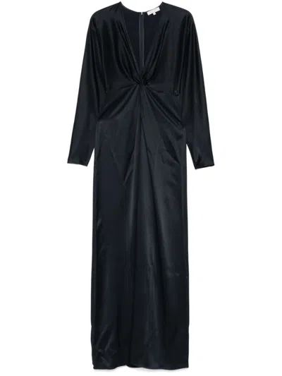 Antonelli Firenze Navy Blue Twist Detailing Dress