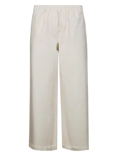 Antonelli Firenze Panta Elastico Sfrangiato In White