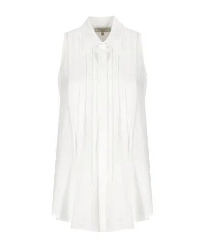 Antonelli Firenze Pleated Sleeveless Shirt