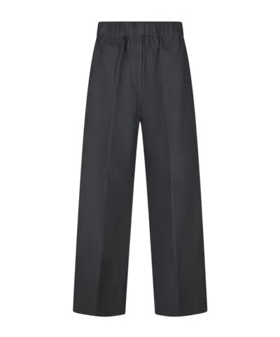 Antonelli Firenze Relaxed Wide-leg Pants In Black