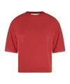 Antonelli Round Neck Short Sleeve T-shirt In Red