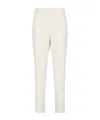 Antonelli Ivory Silk Pants In White
