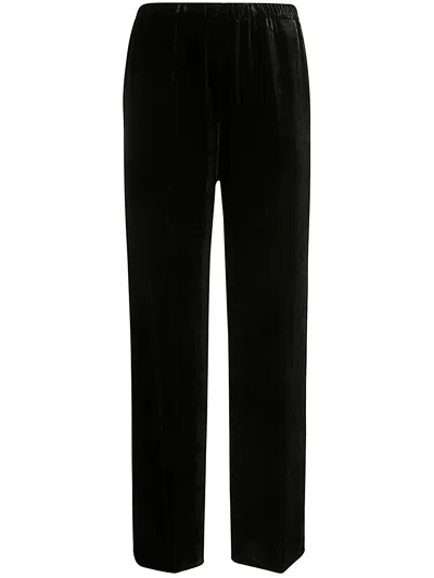 Antonelli Firenze Tazio Without Gap Wide Leg Elastic Waist Trousers In Black
