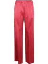 Antonelli Elastic Waist Casual Pants In Pink