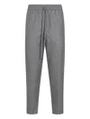 Antonelli Grey Wool Taralluccio Pants In Gray
