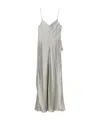 Antonelli V-neck Strapless Dress In Gray