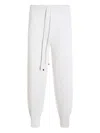 Antonelli Firenze White Pants With Drawstring In Gray