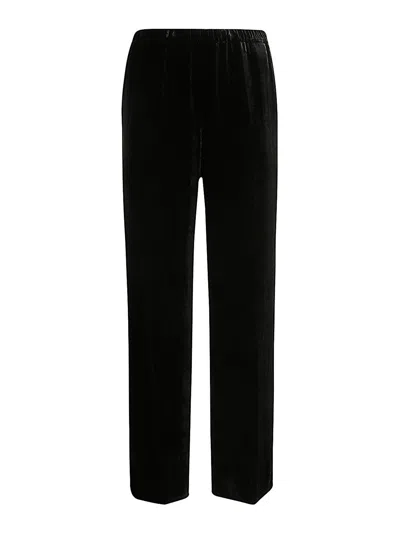 Antonelli Firenze Tazio Without Gap Wide Leg Elastic Waist Trousers In Black
