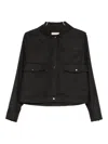 Antonelli Fragolino Flap-pocket Overshirt In Black
