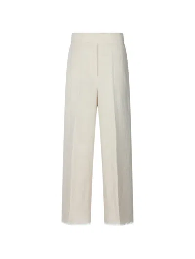 Antonelli Franged Concealed-fastening Trousers In Neutral
