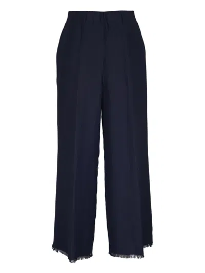 Antonelli Frayed-edge Trousers In Blue