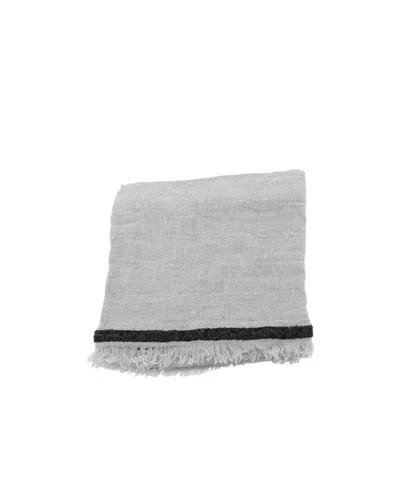 Antonelli Fringed Scarf In Gray