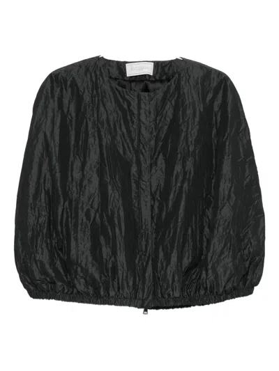 Antonelli Gelso Round-neck Jacket In Black