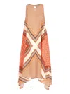 Antonelli Geometric-print Midi Dress