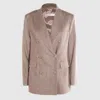 Antonelli Double-breasted Suit Jacket In Gray