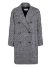 Antonelli Glen-plaid Double-breasted Coat In Gray