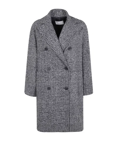 ANTONELLI GLEN-PLAID DOUBLE-BREASTED COAT