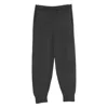 Antonelli Ribbed-knit Drawstring Trousers In Gray