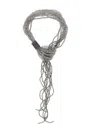 Antonelli Grey Ismaele Necklace In Metallic