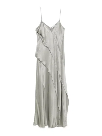 Antonelli Grey  Long Dress In Gray