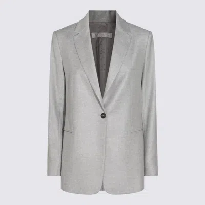 ANTONELLI GREY VIRGIN WOOL BLEND BLAZER